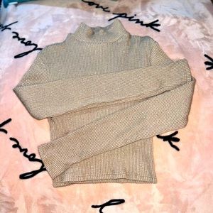 🤎🖤NWT Taupe Mock Neck Top🤎🖤 Medium
